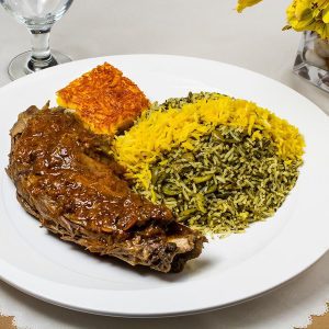 باقالی پلو با گوشت